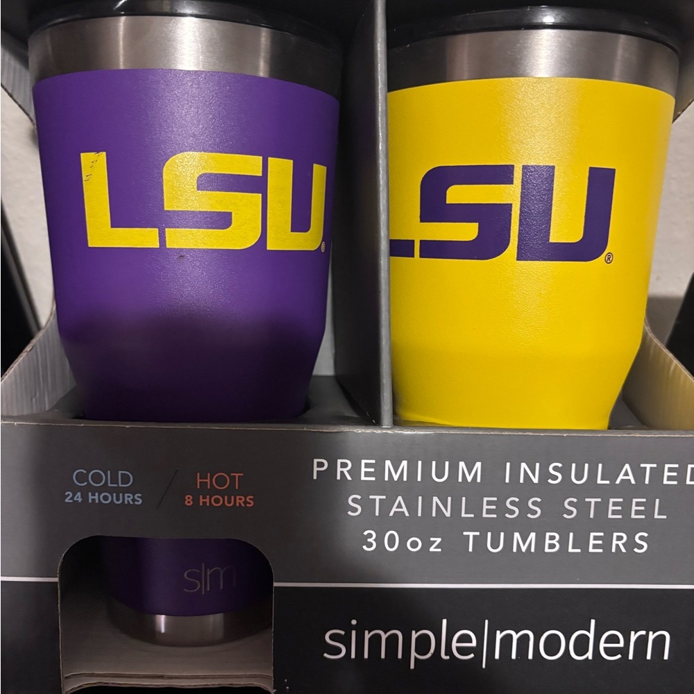 Purple and Yellow Insulated Drinkware for Dining